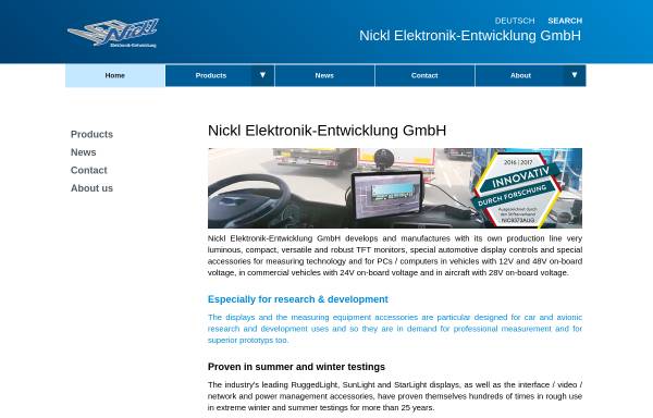 Vorschau von www.nickl.de, Nickl Elektronik-Entwicklung GmbH