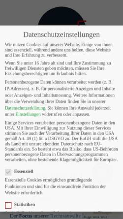 Vorschau der mobilen Webseite www.anwaltsbuero47.de, Anwaltsbüro47