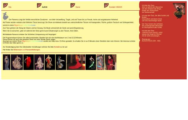 Vorschau von www.adelante-flamenco.de, Adelante-Flamenco