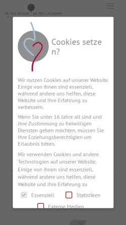 Vorschau der mobilen Webseite www.roesler-lachmann.de, Praxis Dr. Rösler - Dr. Lachmann