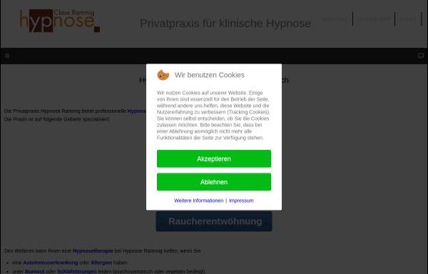 Vorschau von www.hypnose-rammig.de, Hypnose Claus Rammig
