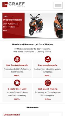 Vorschau der mobilen Webseite www.graef-medien.de, Graef Medien