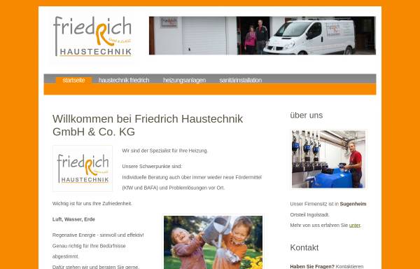 Vorschau von www.friedrich-heizungsbau.de, Rainer Friedrich Heizungsbau