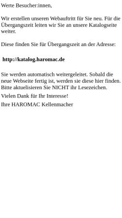 Vorschau der mobilen Webseite www.haromac.de, HAROMAC Werkzeugfabrik Happe GmbH & CO. KG,
