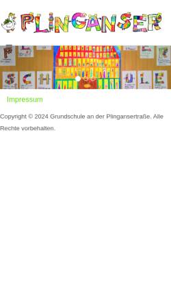 Vorschau der mobilen Webseite www.gs-plingans.musin.de, Grundschule an der Plinganserstraße 28