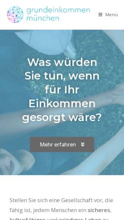 Vorschau der mobilen Webseite grundeinkommen-muenchen.de, Bedingungsloses Grundeinkommen | Netzwerkgruppe München