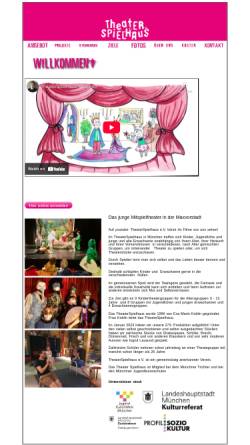 Vorschau der mobilen Webseite www.theaterspielhaus.de, TheaterSpielhaus