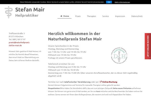 Vorschau von www.naturheilpraxis-stefan-mair.de, Stefan Mair