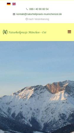 Vorschau der mobilen Webseite naturheilpraxis-muenchenost.de, Naturheilpraxis München-Ost