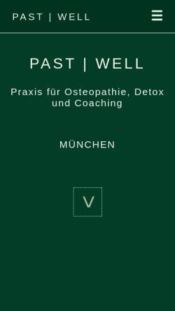 Vorschau der mobilen Webseite www.praxis-past.de, Praxis für Osteopathie, Naturheilverfahren