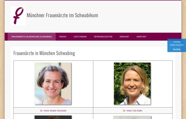 Vorschau von www.gynschwabing.de, Münchner Frauenärzte im Schwabikum