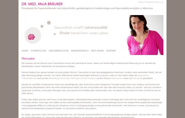 Vorschau von www.dr-braeuker.de, Bräuker, Dr. med. Anja