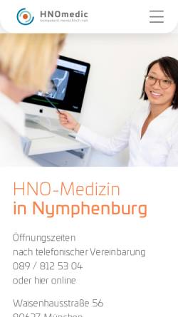 Vorschau der mobilen Webseite www.hno-rosenthal.de, Rosenthal, Dr. med. Sussan
