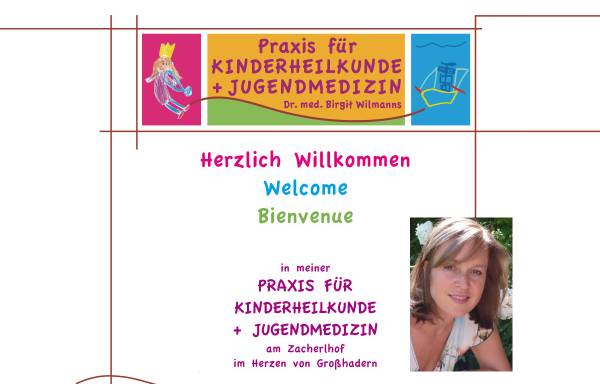 Vorschau von www.kinderarztpraxis-wilmanns.de, Kinderheilkunde - Dr. med. Birgit Willmanns