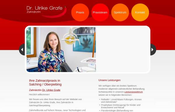 Vorschau von www.zahnarzt-salching.de, Dr. Ulrike Grafe, Zahnärztin