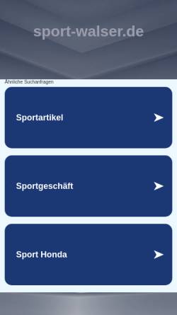 Vorschau der mobilen Webseite www.sport-walser.de, Sport Walser
