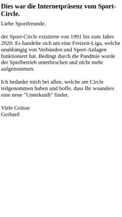 Vorschau der mobilen Webseite www.sport-circle.de, Sport-Circle