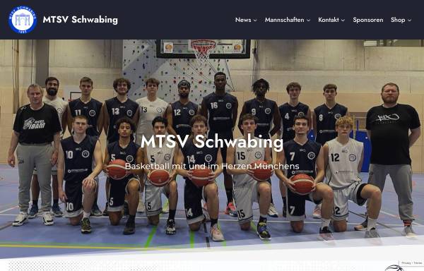 Vorschau von basketball.mtsv-schwabing.de, MTSV Schwabing e.V.