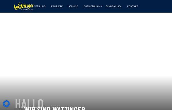 Vorschau von www.watzinger.de, Busservice Watzinger GmbH & Co. KG