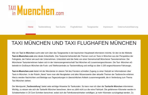 Vorschau von www.taxi-in-muenchen.com, Taxi München - Das Taxiportal