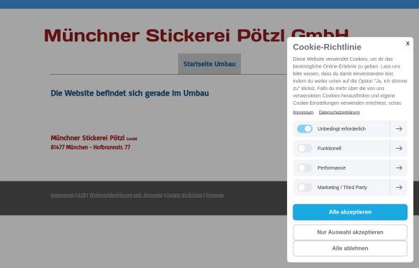 Vorschau von www.gutgestickt.de, Muenchner Stickerei Poetzl GmbH