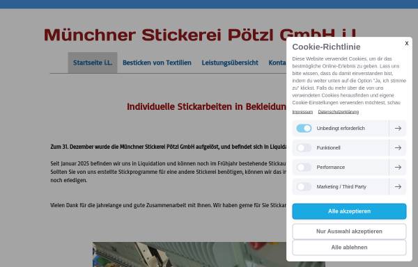 Vorschau von www.gutgestickt.de, Muenchner Stickerei Poetzl GmbH