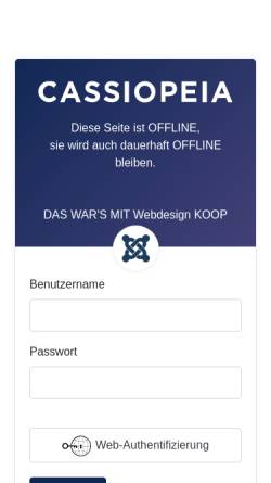 Vorschau der mobilen Webseite www.webdesign-koop.de, Webdesign Koop, Alfred Koop