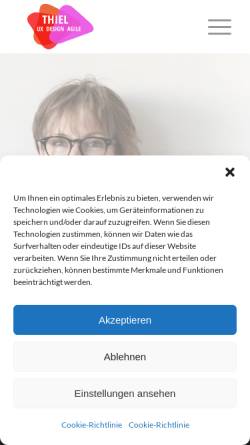 Vorschau der mobilen Webseite www.ulrike-thiel.de, Ulrike Thiel
