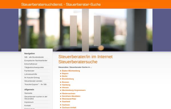 Vorschau von www.steuerallee.de, Die Steuerallee by Stabinger und Schrank GbR