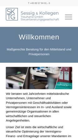 Vorschau der mobilen Webseite sktg.de, Sessig & Kollegen Treuhand GmbH