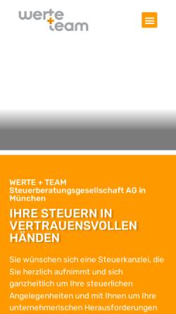 Vorschau der mobilen Webseite www.strumberger.com, Strumberger AG Steuerberatungsgesellschaft