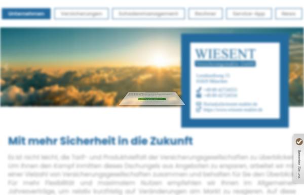 Vorschau von www.wiesent-makler.de, Wiesent Versicherungsmakler GmbH