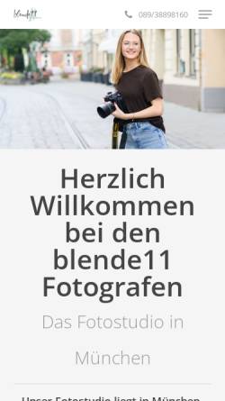 Vorschau der mobilen Webseite www.blende11.de, Blende11 Fotografen