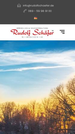 Vorschau der mobilen Webseite www.rudolfschaefer.de, Rudolf Schäfer KG
