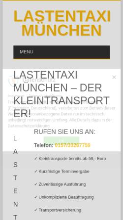 Vorschau der mobilen Webseite www.der-kleintransporter.de, Radovanov, Emina