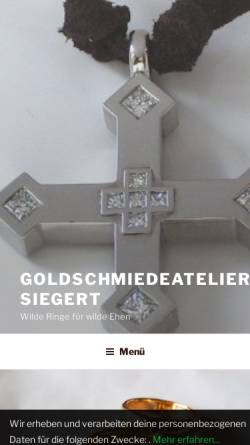 Vorschau der mobilen Webseite www.as-schmuck.de, Goldschmiedemeister Anton Siegert