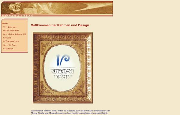 Vorschau von www.rahmenunddesign.de, Rahmen und Design