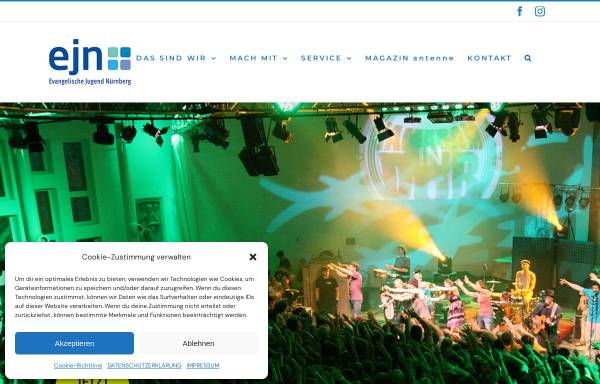 Vorschau von www.ejn.de, Evangelische Jugend im Dekanatsbezirk Nürnberg