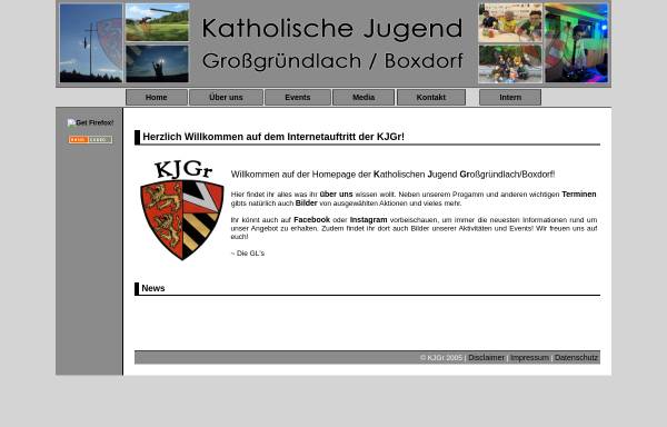 Vorschau von www.kjgr.de, Katholische Jugend St. Hedwig - Großgründlach