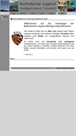 Vorschau der mobilen Webseite www.kjgr.de, Katholische Jugend St. Hedwig - Großgründlach