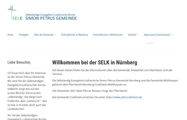 Vorschau von www.selk-nuernberg.de, Simon Petrus Gemeinde e.V.
