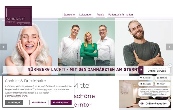 Vorschau von www.zahnaerzte-am-sterntor.de, Die Zahnärzte am Sterntor