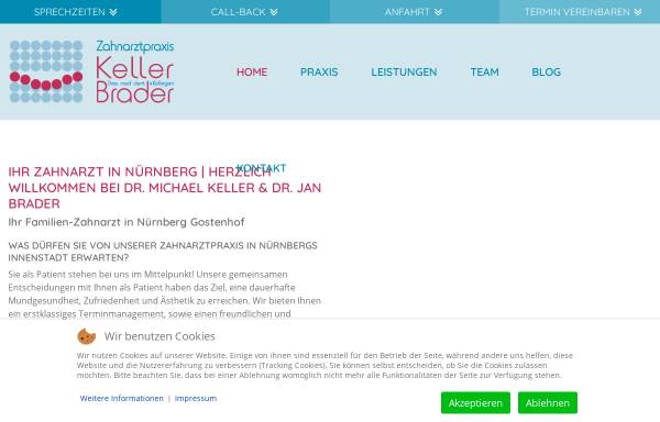 Vorschau von www.nuernberger-zahnarzt.de, Zahnarztpraxis Dr. Michael Keller & Dr. Jan Brader