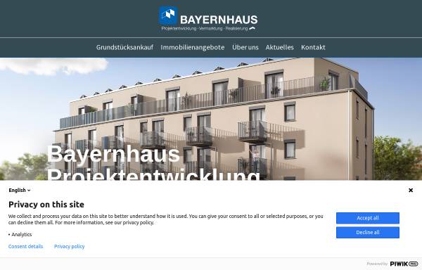 Vorschau von www.bayernhaus.de, Bayernhaus Wohn- und Gewerbebau GmbH