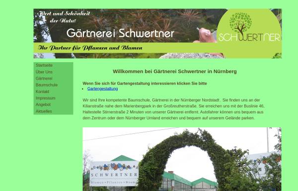 Vorschau von www.gaertnerei-schwertner-nuernberg.de, Gärtnerei Helmut Schwertner