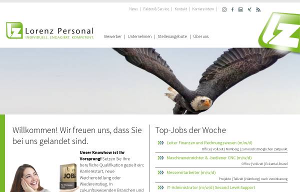 Vorschau von www.lorenz-personal.de, Lorenz Personal GmbH & Co. KG