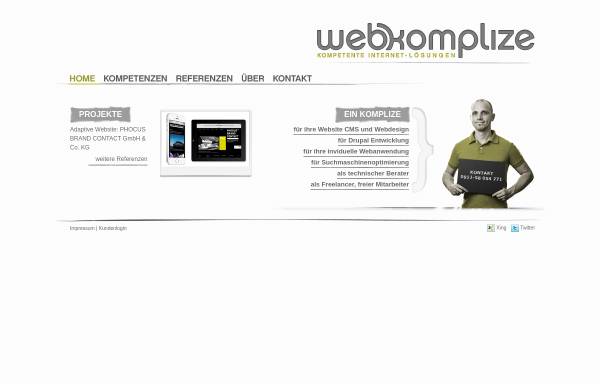 Vorschau von www.webkomplize.de, Webkomplize kompetente Internet-Lösungen