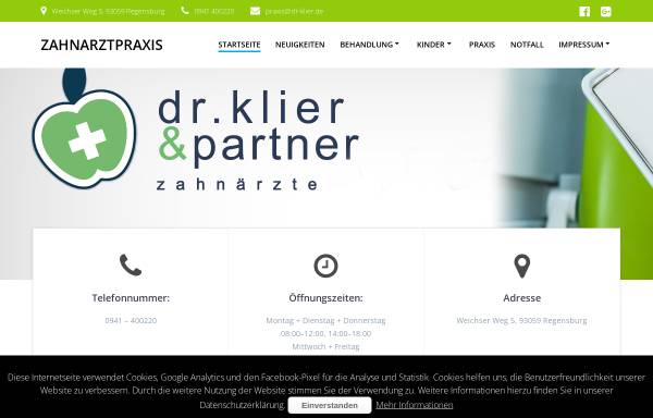 Vorschau von www.dr-klier.de, Dr. Alexander Klier & Partner