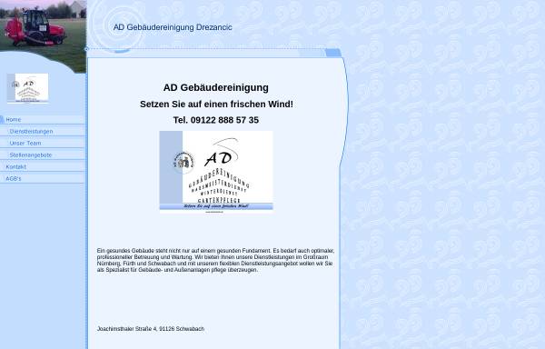 Vorschau von www.xn--ad-gebudereinigung-qtb.de, AD Gebäudereinigung Drezancic