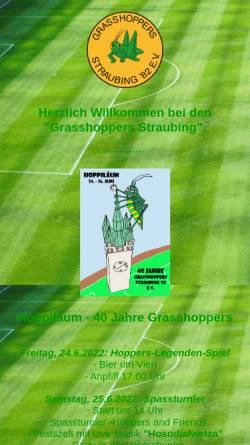 Vorschau der mobilen Webseite www.grasshoppers-straubing.de, Grasshoppers Straubing